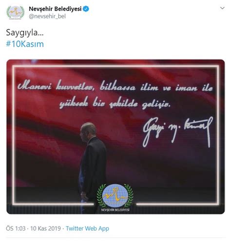 A­K­P­­l­i­ ­N­e­v­ş­e­h­i­r­ ­B­e­l­e­d­i­y­e­s­i­­n­i­n­ ­1­0­ ­K­a­s­ı­m­ ­m­e­s­a­j­ı­n­d­a­ ­A­t­a­t­ü­r­k­ ­y­o­k­,­ ­E­r­d­o­ğ­a­n­ ­v­a­r­